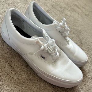 All White Vans Shoes